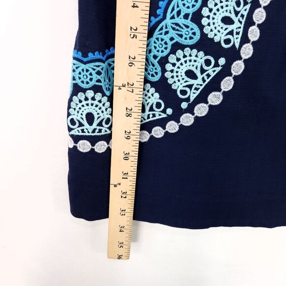 Lilly Pulitzer Sheath Dress Size 0 Embroidered Front Fully Lined Sleeveless - Picture 10 of 16
